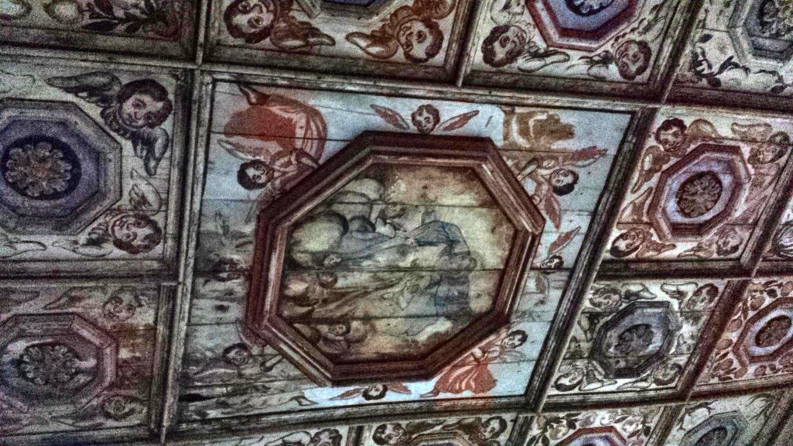 Detail of the Baroque ceiling