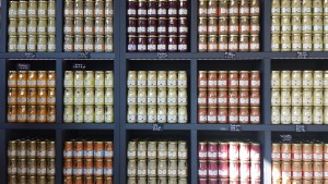 Wide Variety of gourmet mustard to taste and purchase at Fallot in Beaune France